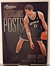 2013-14 PANINI PRESTIGE PRESTIGIOUS POSTS BROOK LOPEZ NETS     WM15