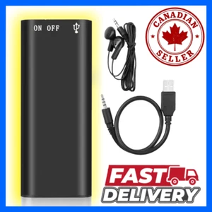 3-in-1 Mini Digital Voice Recorder MP3 Tiny Player WAV Audio Recording 192Kbps - Picture 1 of 6