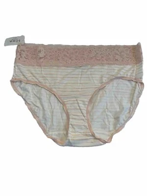 Soma Embraceable SS Lace Hipster ~Idyllic Stripe Mini Ivory~ XXL [NWT] - Image 1 of 4