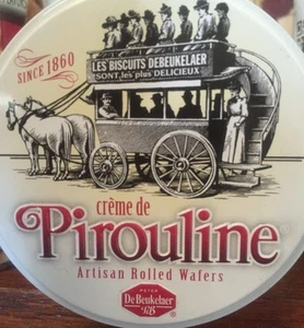 LATA DE CHOCOLATE PIRULINA SIGLO XIX recuerdo Bélgica oblea galleta lata 1860 - Imagen 1 de 3