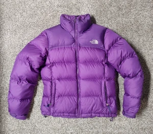 The North Face 1996 Retro Nuptse 700 Puffer Jacket- Women's Size Medium Purple - Picture 1 of 11