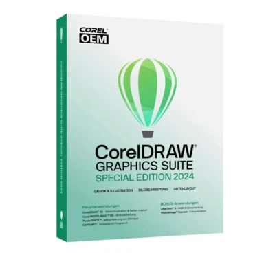CorelDRAW Graphics Suite Special Edition 2024 Dauerlizenz Win11 OEM #Papp-Case - Bild 1 von 4