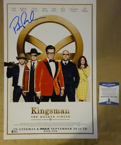 Signed Pedro Pascal Autographed Kingsman The Golden Circle 12"x18" Photo BAS COA - Picture 1 of 6