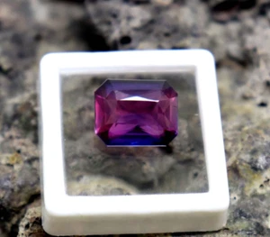 AAA Quality Tanzanite Mined Emerald Cut 10ct Certified Purple Tanzanite Jewelry - Picture 1 of 8