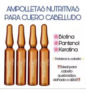 UBICACIÓN NUTRICIONAL PARA EL CUERO CABO 4 AMPOLLETAS 5 ML C/U BY TERRAMAR - Imagen 1 de 3