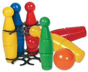Dohany Kegel Bowling Spielset Klein 6 Kegel 1 Kugel Wurfspiel Kinderspielzeug - Bild 1 von 1