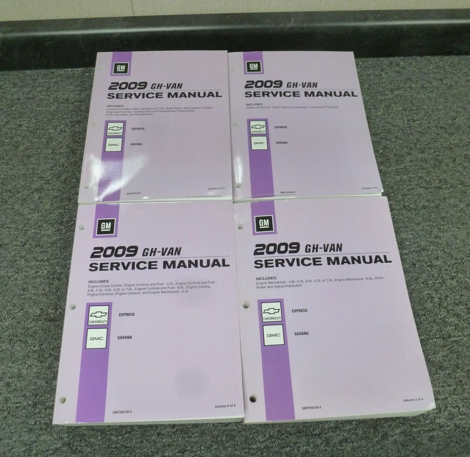 GMC Savana 1500 2500 3500 2009 furgoneta taller manual de reparación montaje LS LT Foto 1 de 1