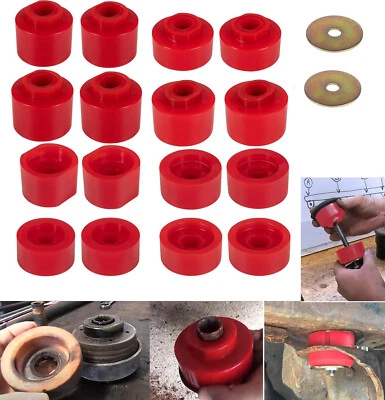 Комплект красных втулок крепления кузова 6-116 подходит для Ford Explorer Sport Trac 2001-2005 2WD/4WD - Изображение 1 из 4