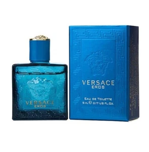 Versace Eros For Men Cologne Eau de Toilette 0.17 oz ~ 5 ml MINI EDT Splash - Picture 1 of 1
