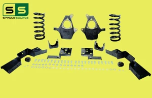 4"/6" Spindle Drop / Notch Kit Fits 99-00 Chevy Silverado/GMC Sierra 1500 V8 - Picture 1 of 1