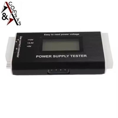 COMSYS PC Netzteil Tester 20/24 4 6 8Pin ATX ITX BTX HDD SATA IDE Testgerät LCD Display