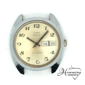 VINTAGE TIMEX ELECTRIC DYNABEAT - DAY/DATE - LÄUFT NICHT - TEILE/REPARATUREN - WIE BESEHEN - Bild 1 von 4