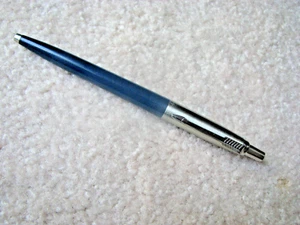 Vintage Parker Jotter Pen Navy Blue Blue Ink USA - Picture 1 of 4
