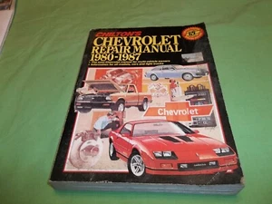 Chilton's Chevrolet Repair Manual 1980-1987 Paperback #7772 - Imagen 1 de 2