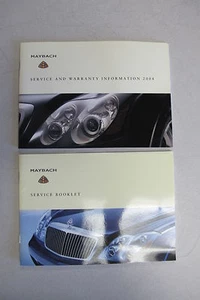 Genuine 2004 Maybach Service and Warranty Information Book + Service Booklet - Foto 1 di 7