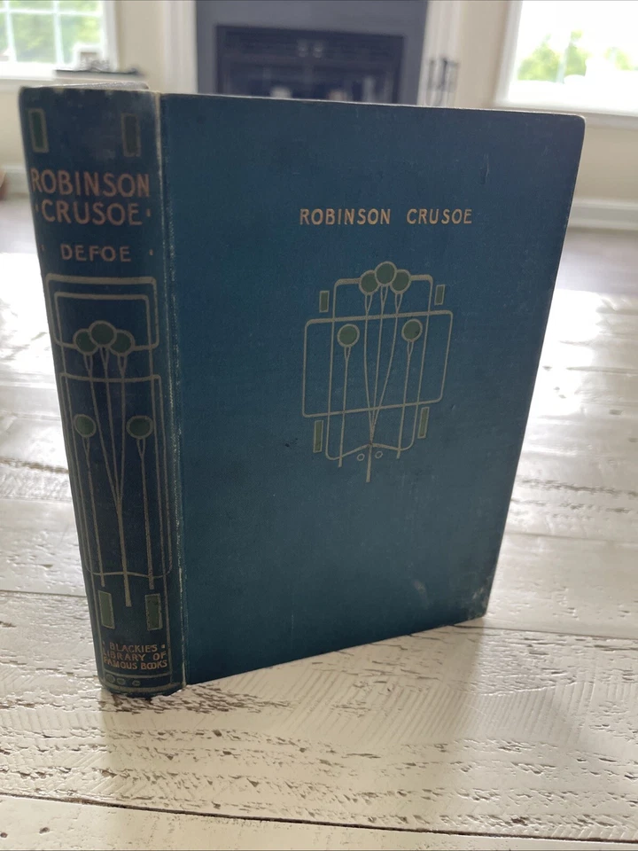 Robinson Crusoe Blackie’s Library Edition 1908 HC – Defoe - Image 1 of 4