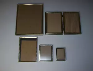 Lote de marcos MCM de colección marco de fotos de latón dorado, mezcla de estilos - Imagen 1 de 24