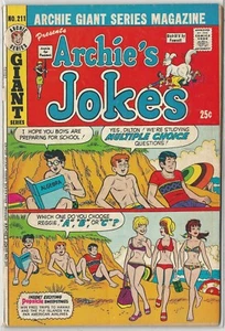 1973 Archie - Archie's Jokes # 211 Bikini Cover - Great Condition - Picture 1 of 1