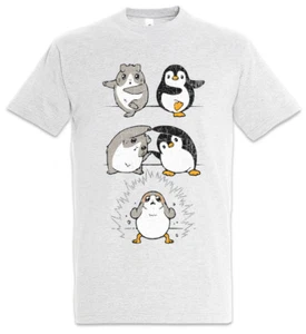 Porg Fusion T-Shirt Star Fun Penguin Geek Nerd Wars - Picture 1 of 1