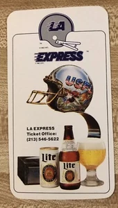 1984 LA Express Football Schedule USFL - Bild 1 von 2
