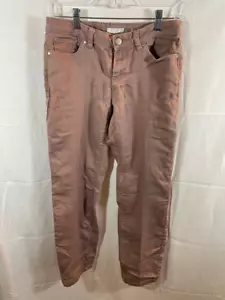 Lc Lauren Conrad Pants Womens 6 Pink Cropped Skinny Jeans Pockets Mid Rise Denim - Picture 1 of 10