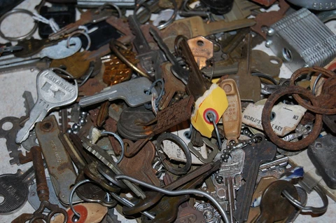 lot of   Vintage Keys Padlocks -House-Cabinet- Auto Cover