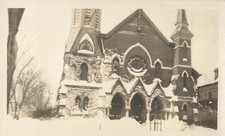 Set Of 4 RPPC's, 1924 Snowstorm, Geneva, New York NY 1924