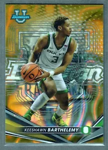 2022-23 Bowman University Best Keeshawn Barthelemy Gold Lava Refraktor #/75 RC - Bild 1 von 2