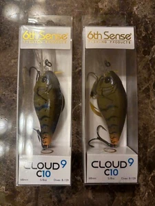 Qty 2 - 6th Sense Cloud 9 C10 , 5/8 oz, 2 5/8" Color: Ozark Craw - Picture 1 of 3