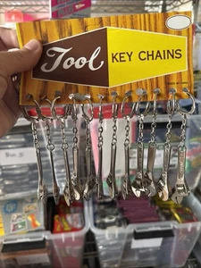 Vintage Display of 12 Mini Key Chain Pocket Tool 2.75" - Picture 1 of 2
