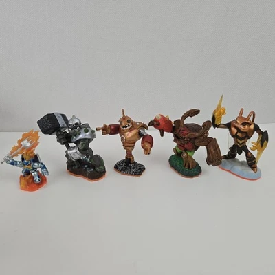 5 Skylanders Giants Figure 2012 Tree Rex Ignitor Bouncer Crusher Swarm Lot - Image 1 of 4