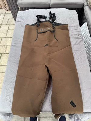 Hodgman Chest Wader – XXL/2XL – Brown – Used with 2 Holes (Knee & Thigh) - Image 1 of 4