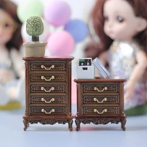 Miniature TV Bench Doll House Furniture Accessories for 1/12 1/6 Dollhouse - Picture 1 of 7