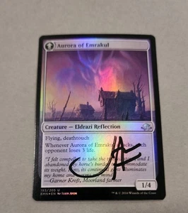 MTG Magic Aurora Of Emrakul Signed Foil Artist Proof X1 EMN John Avon - Picture 1 of 2