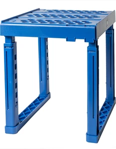 Adjustable Locker Organizer Shelf – Blue, Stackable & Versatile Storage (Blue) - Picture 1 of 11