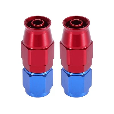 2uds AN6 0 Grados Giratorio Manguera Extremo Montaje para PTFE Línea Rojo Azul - Imagen 1 de 4