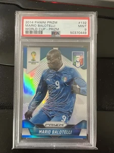 Panini Prizm World Cup Soccer 2014 #132 Mario Balotelli Silver PSA 9 Y - Picture 1 of 1