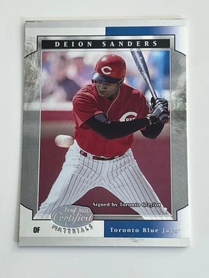 2001 Leaf Certified Materials #88 Deion Sanders Toronto Blue Jays NR-MT - Image 1 of 2