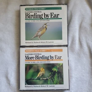 Lot of 2 Peterson Field Guide Eastern/Central Birding By Ear CD set More Birding - Picture 1 of 7