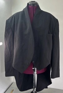 Oscar de la Renta Smoking Sakko Schalkragen formeller Blazer Vintage 56 L Made USA - Bild 1 von 15