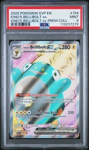 PSA 9 Iono's Bellibolt ex 194 Sv: Scarlet & Violet Promo Cards Holo - Picture 1 of 2