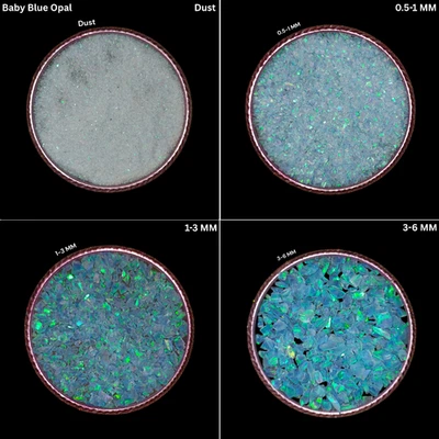 Baby Blue Opal Crushed Gemstone Coarse All Size Premium Inlay Material Opal - Image 1 of 4