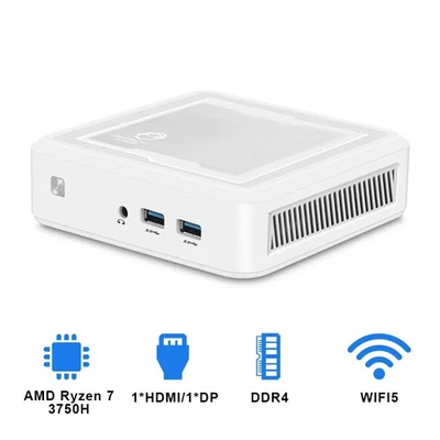 Mini PC AMD Ryzen 7 2700U Windows 10 Light Gamer computer DDR4 NVMe WiFi5 BT4.2 - Image 1 of 4