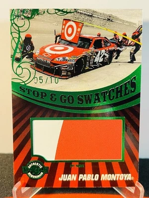 2009 Wheels Main Event Stop & Go Swatches Juan Pablo Montoya /10 Pit Sign - Image 1 of 2