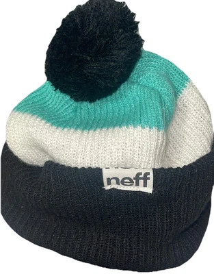 NEFF POM GORRO Invierno Ropa Sombrero Multicolor Acogedor Otoño Cálido Esquí Ropa Exterior Foto 1 de 4