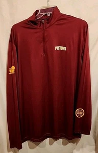 Camicia Detroit Pistons Performance XL rossa Central Michigan Chippewas 1/4 zip uomo - Foto 1 di 8