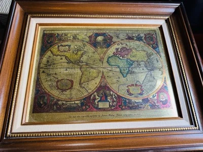 Nova Totius Terrarum Orbis Geographica AC Hydrographica Tabula Nicely Framed - Image 1 of 4