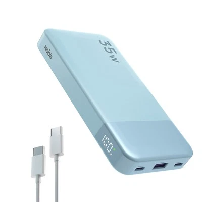 Banco de alimentación USB portátil carga rápida 10000 mAh 35 W batería para teléfono computadora portátil Foto 1 de 4