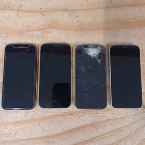 Lot of 4 iPhone 12 NO POWER SCREEN DAMAGE - Picture 1 of 2