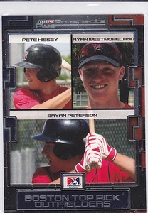 Hissey, Westmoreland, Peterson Boston Outfielders 2008 Tristar prospects plus - Picture 1 of 1